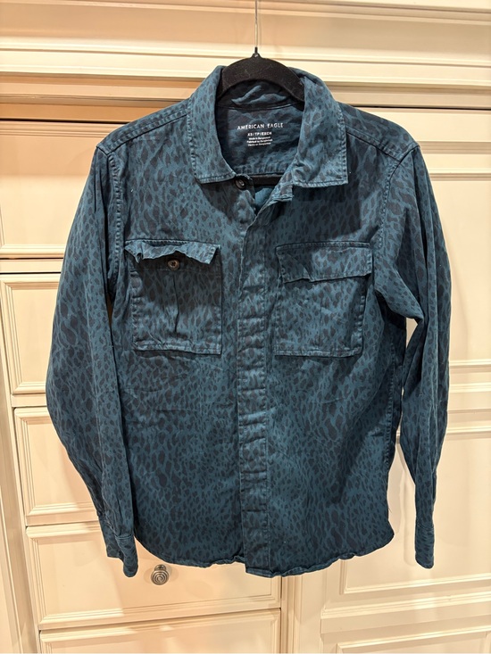 American Eagle Outfitters Tops - American Eagle Leopard Flannel